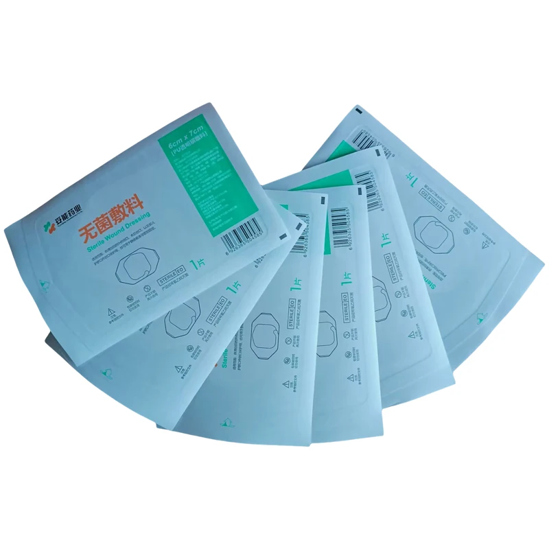 50Pcs Medical Transparent IV Cannula PU Film Sterile Waterproof Self-adhesive Wound Dressing Indwelling Needle Catheter Fixation