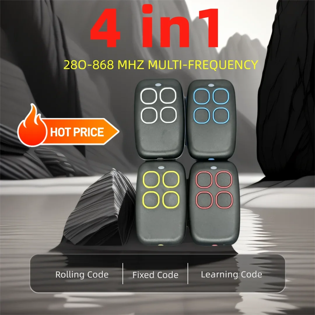 Garage Door Remote Control Duplicator 280-900MHz 433 433.92MHz Code Grabber Clone Gate Key Fob Command Hand Transmitter