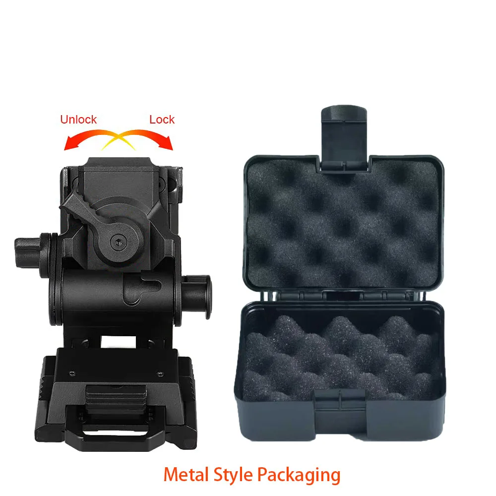 BOOIU New L4G24 NVG Tactical Helmet Mount Metal/Nylon Holder Bracket For PVS15/18 Goggles Night Vision Stent Helmet Accessories