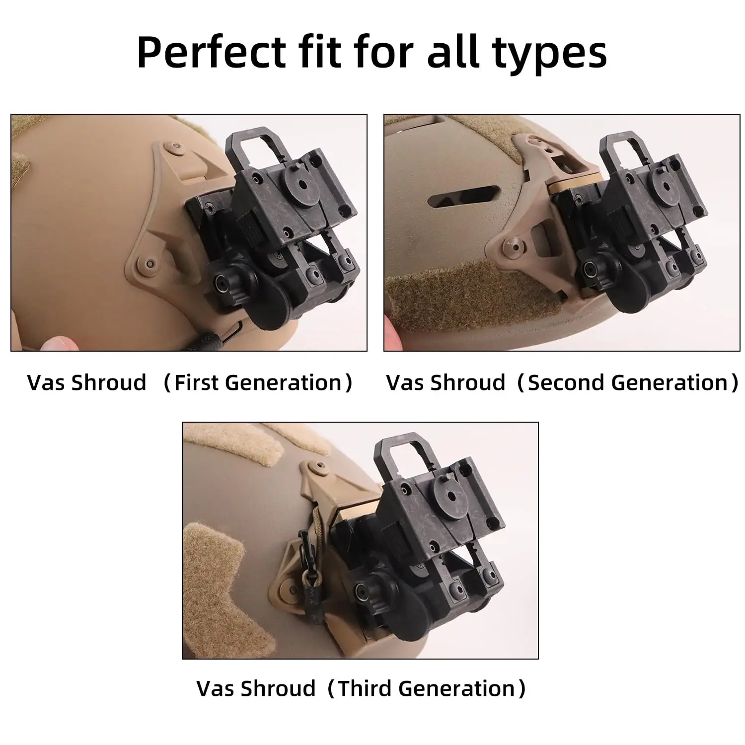 BOOIU New L4G24 NVG Tactical Helmet Mount Metal/Nylon Holder Bracket For PVS15/18 Goggles Night Vision Stent Helmet Accessories