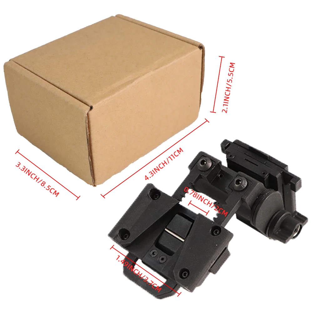 BOOIU New L4G24 NVG Tactical Helmet Mount Metal/Nylon Holder Bracket For PVS15/18 Goggles Night Vision Stent Helmet Accessories