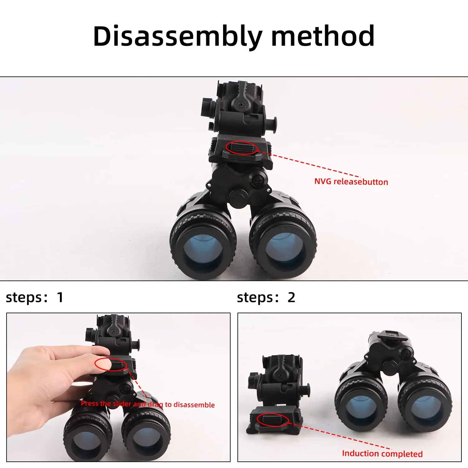 BOOIU New L4G24 NVG Tactical Helmet Mount Metal/Nylon Holder Bracket For PVS15/18 Goggles Night Vision Stent Helmet Accessories