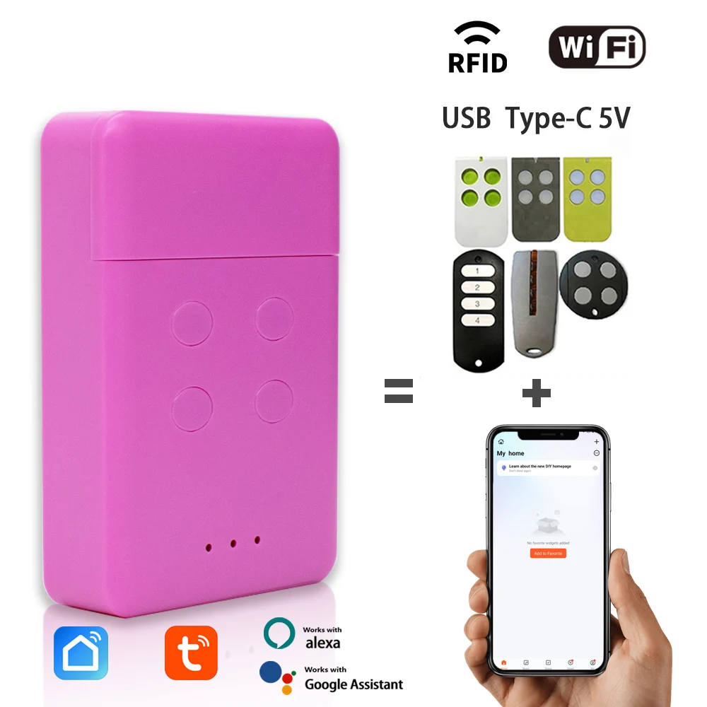Mhouse GTX4 TX3 TX4 Tuya Smart APP Remote Control 433.92mhz Transmitter Garage Door Opener RF+WIFI 2-in-1 Controller