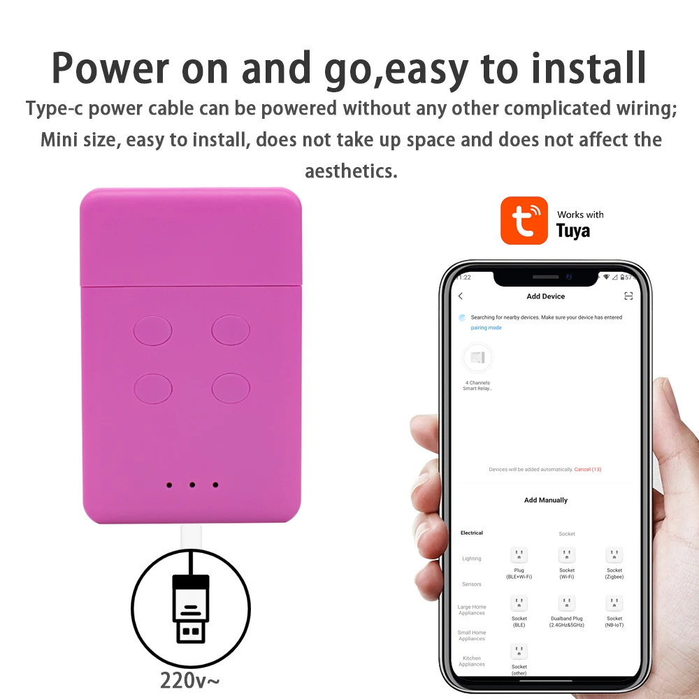 Mhouse GTX4 TX3 TX4 Tuya Smart APP Remote Control 433.92mhz Transmitter Garage Door Opener RF+WIFI 2-in-1 Controller