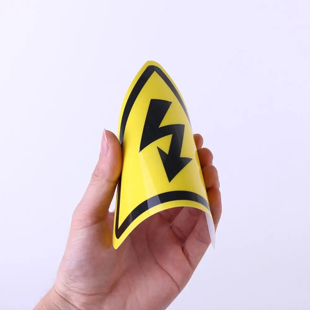 5pcs Yellow Warning Sticker 3.6/5/8/10/15cm Accessories Electrical Shock Hazard Danger Notice Danger Forelectric Box