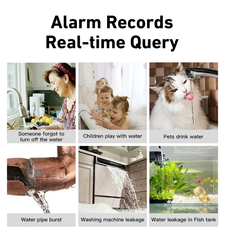 Tuya Smart WIFI Water Leakage Sensor Alarm Water Level Detector Flood Leakage Sensor APP Remote Control Security Alarm System