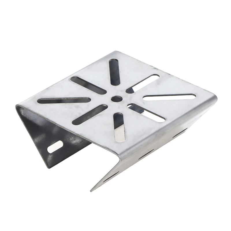1 Set For Outdoor Pole Monitoring Bracket Univsesial Adapter Plate 100/200mm Long Hoop With Stainless Steel Camera Mount Panel
