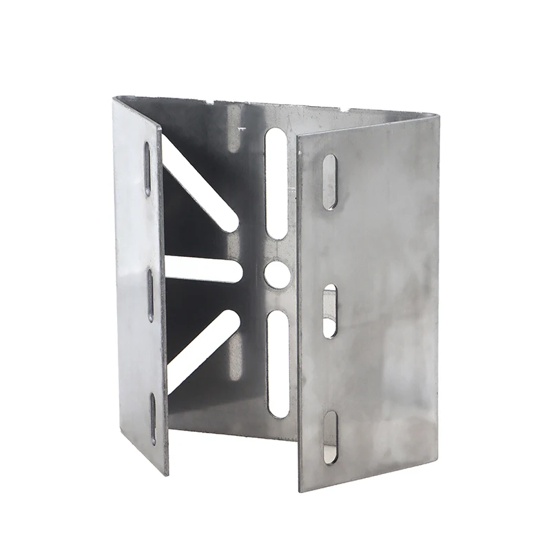 1 Set For Outdoor Pole Monitoring Bracket Univsesial Adapter Plate 100/200mm Long Hoop With Stainless Steel Camera Mount Panel