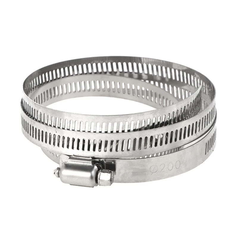 1 Set For Outdoor Pole Monitoring Bracket Univsesial Adapter Plate 100/200mm Long Hoop With Stainless Steel Camera Mount Panel