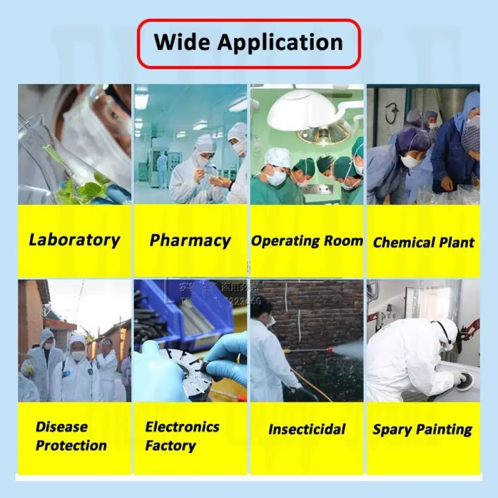 Disposable Breathable Dustproof Water Oil Resistant Work Safety Overall Anti Dust Spary Painting Decorating Labour Coverall Suit