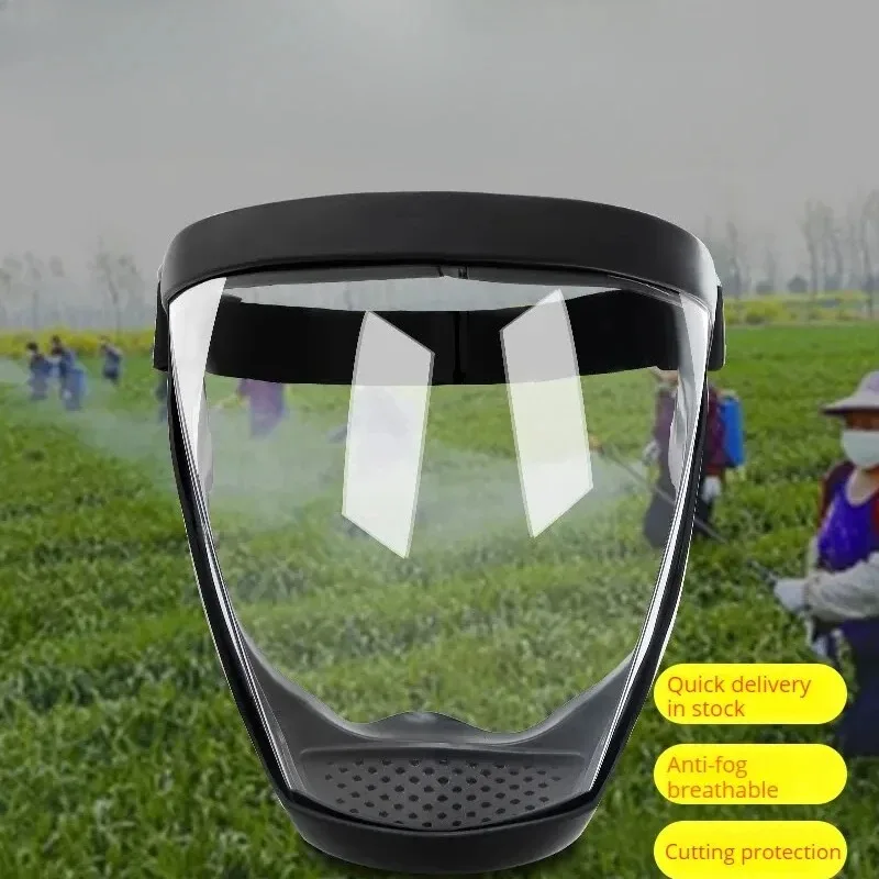 Anti-fog Protective Mask-Dust and Splash Resistant, Suitable for Sports, Work, Grinding, Weeding/mowing, Plastic Face Mask