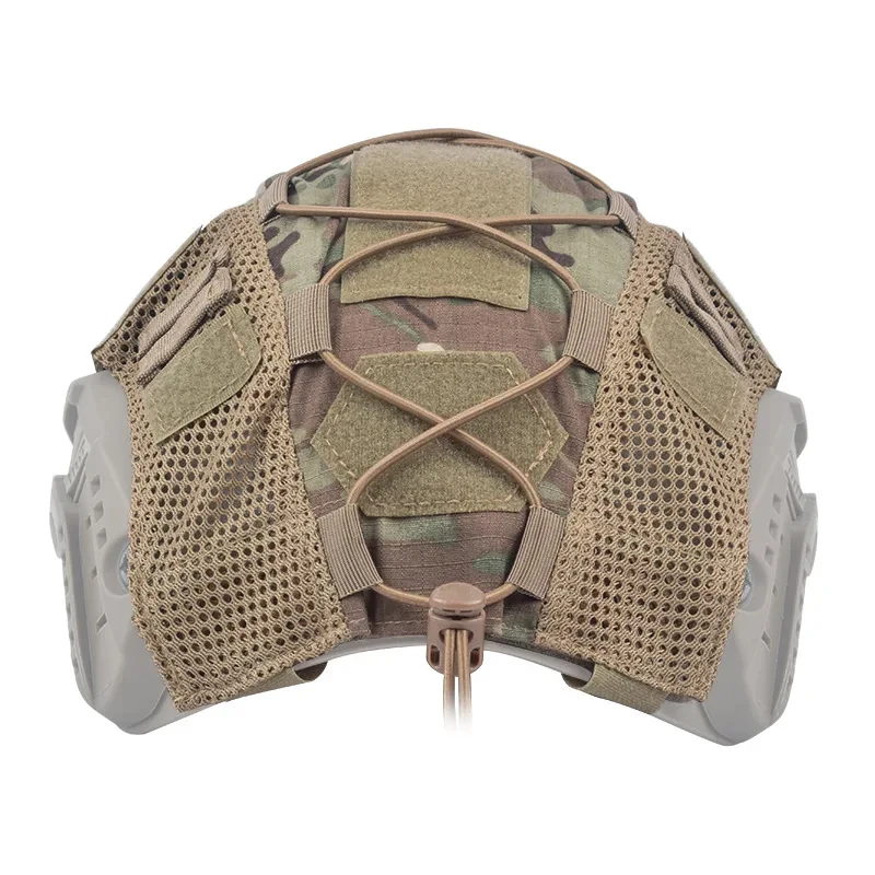 Tactical Helmet Cover for Fast MH PJ BJ OPS-Core Helmet Airsoft Paintball High-cut Helmet Cover camo with Elastic Cord