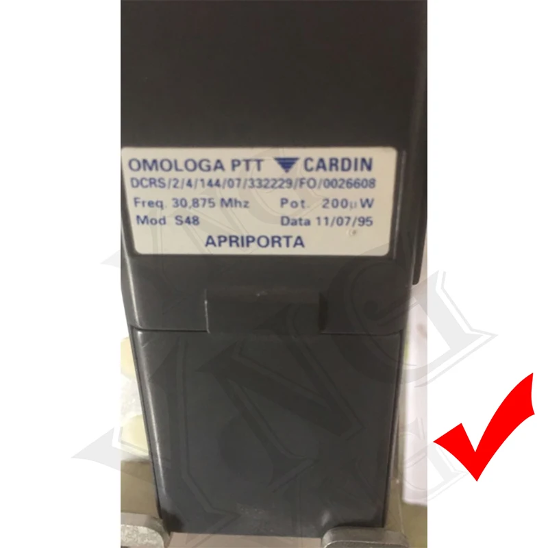 For CARDIN S466 TX2 TX4 S738 TX2 TX4 S48 TX2 TX4 S38=S738 Gate Remote Control Garage Door Opener 27.195MHz 30.875MHz Fixed Code