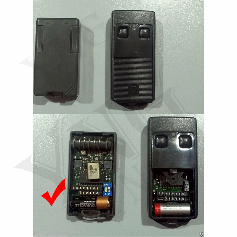 For CARDIN S466 TX2 TX4 S738 TX2 TX4 S48 TX2 TX4 S38=S738 Gate Remote Control Garage Door Opener 27.195MHz 30.875MHz Fixed Code