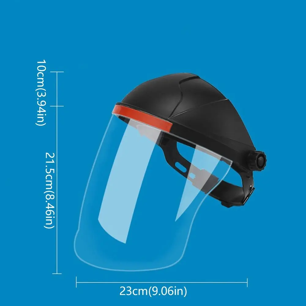 PC Plastic Welding Protective Mask Transparent Flip Front Visor Welding Helmet Full Protection Anti-UV Protective Face Cover