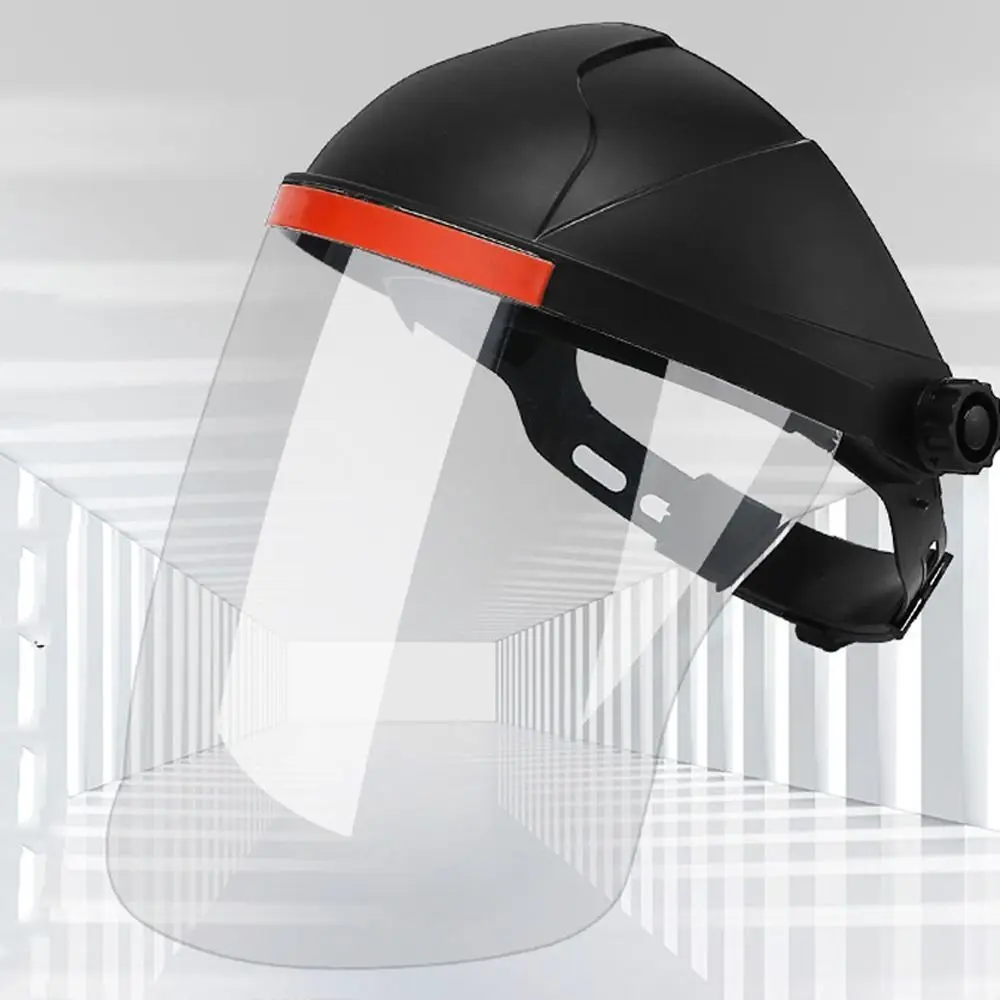 PC Plastic Welding Protective Mask Transparent Flip Front Visor Welding Helmet Full Protection Anti-UV Protective Face Cover