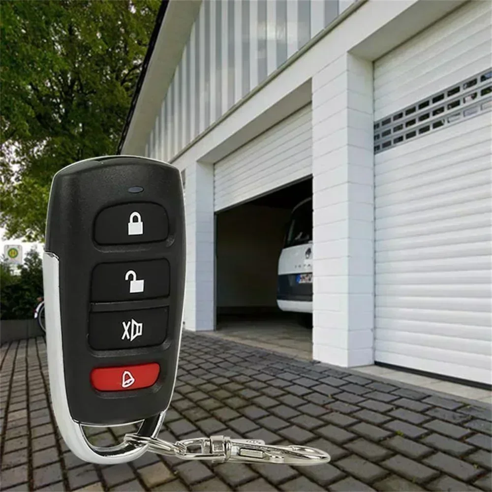 10/5pcs ABCD / Lock Unlock 4Button 433MHz Metal Push Button Remote Control Transmitter Universal 4 Buttons Garage Door Opener