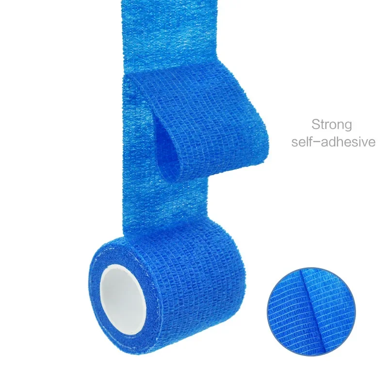 1/4pcs 2.5/5/7.5/10cm*4.8m Non Woven Elastic Self Adhesive Bandage Cohesive Bandage for Sports Fixing Finger Wrist Leg
