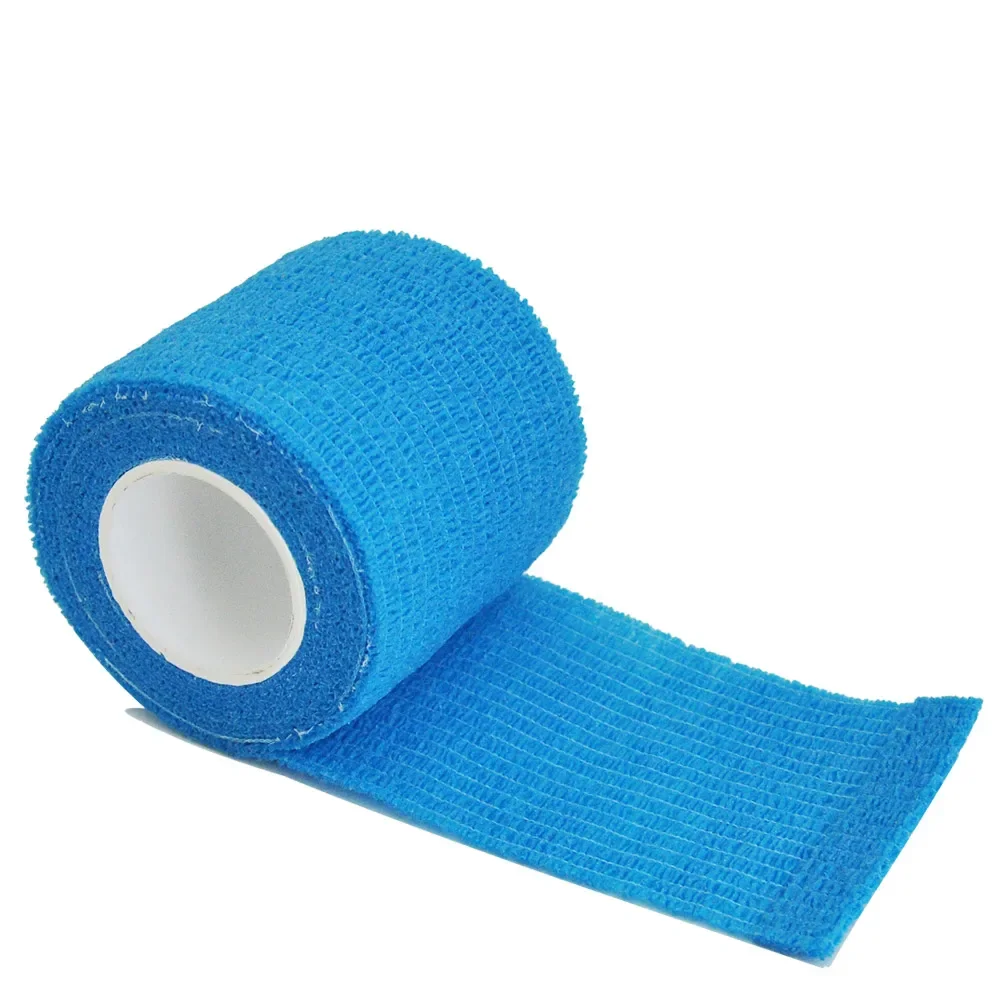 1/4pcs 2.5/5/7.5/10cm*4.8m Non Woven Elastic Self Adhesive Bandage Cohesive Bandage for Sports Fixing Finger Wrist Leg