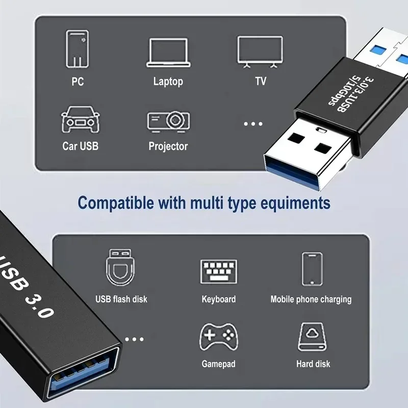 Universal USB 3.0 OTG Type C Adapter USB C Male to USB-A Male Female Converter for Macbook Huawei Xiaomi Samsung Ipad Connector