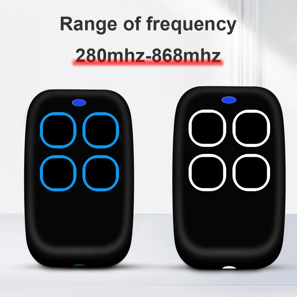 Universal Multifrequency 280 to 868 Mhz 433.92MHz Remote Control Garage Command Fixed Rolling Code Gate Keychain Clone