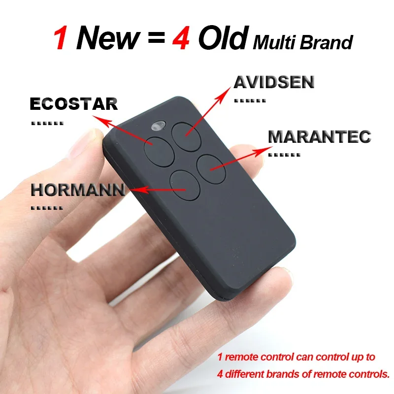 Universal Multifrequency 280 to 868 Mhz 433.92MHz Remote Control Garage Command Fixed Rolling Code Gate Keychain Clone