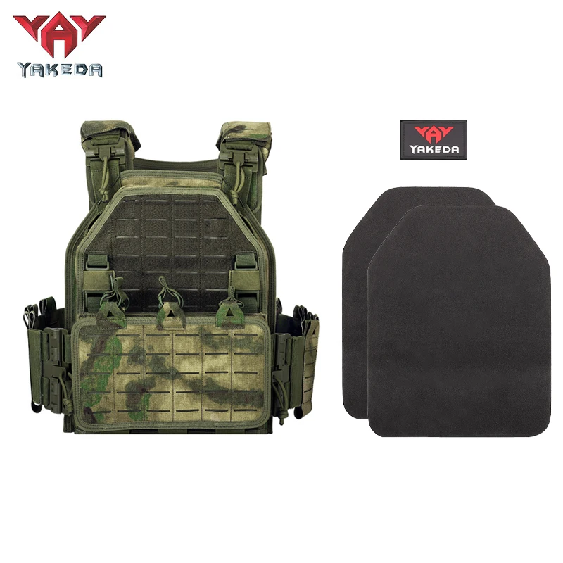YAKEDA New Combat Vest 6094 Quick Release Lightweight Laser Cut Tactical Vest Black Gear Carry Hunting Tactical Vests