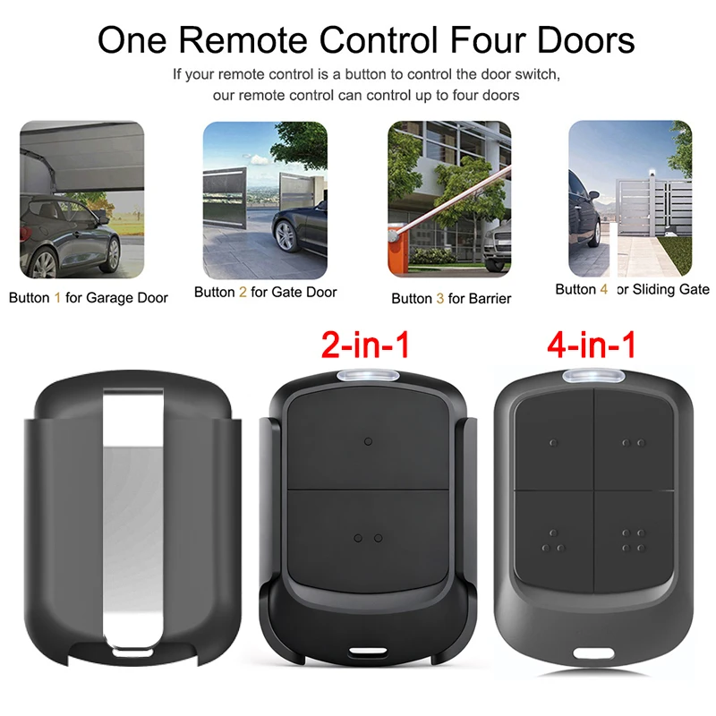 JCM GO GO2 GO4 GO-EVO2 GO-EVO4 GO-PRO2 GO-PRO4 MUVPRO2 MUVPRO4 Garage Door Remote Control Duplicator 868MHz Transmitter