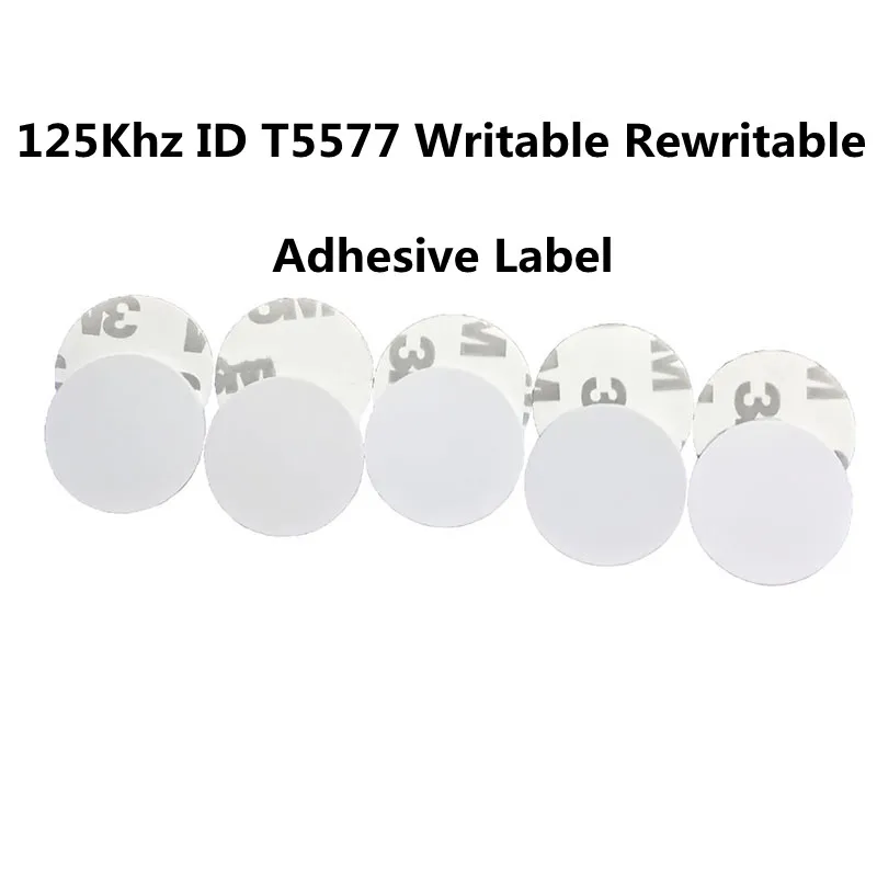 Rfid Smart Chip T5577 Writable Coin Card Sticker ID 125khz 5200 Proximity Copy Access 25mm Replicable Label Token Rewritable Key