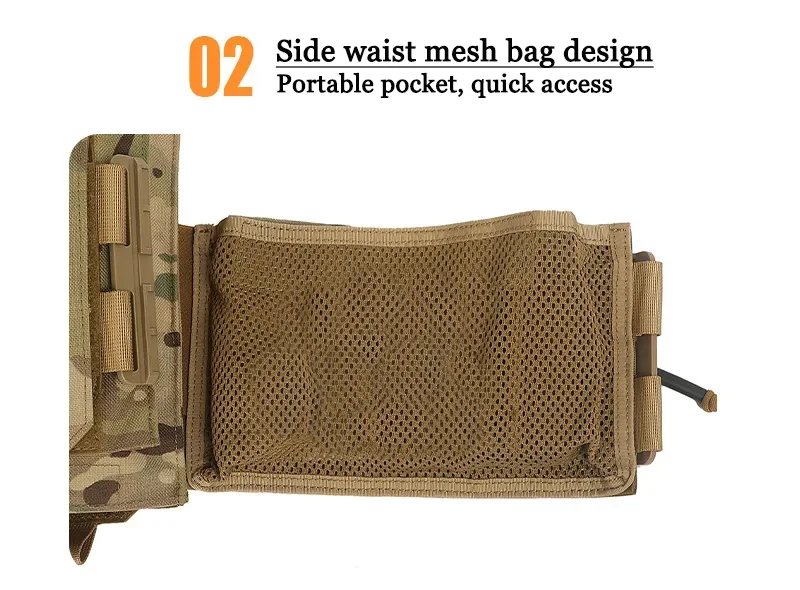 6094 Combat Vest 1000D High-Tensile Nylon Laser-Cut Webbing Rapid-Response for Hunting, Survival & Tactical Scenarios