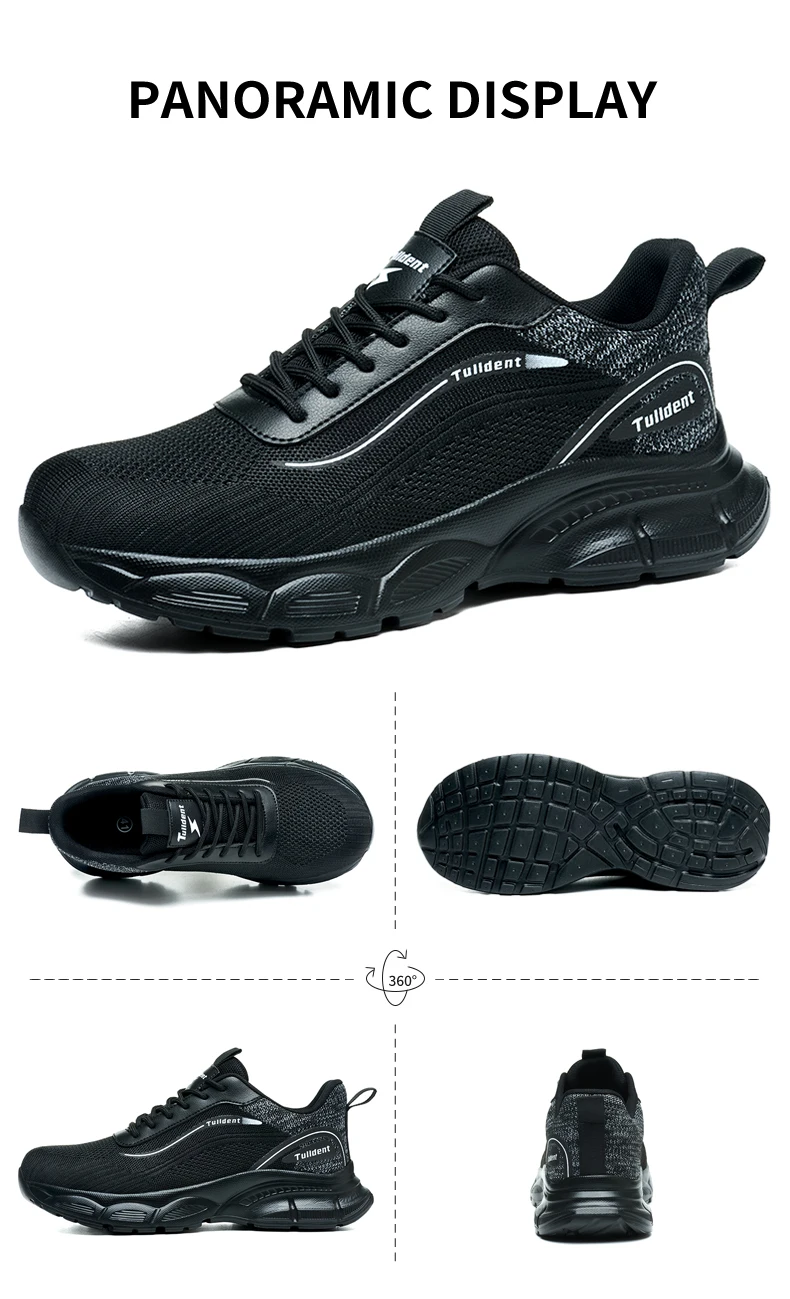 Men's Safety Shoes, anti Smash and anti Stab Work Shoes, Men's Indestructible Safety Boots, Insulated Shoes, Tactical Boots