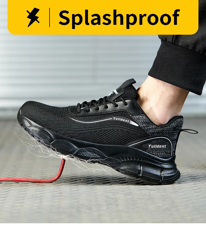 Men's Safety Shoes, anti Smash and anti Stab Work Shoes, Men's Indestructible Safety Boots, Insulated Shoes, Tactical Boots