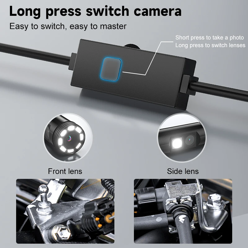 HD1080P Endoscope 3in1 Micro USB Type-C Single Dual Camera for IOS iphone Android Phones Waterproof Pipe Inspection Borescope