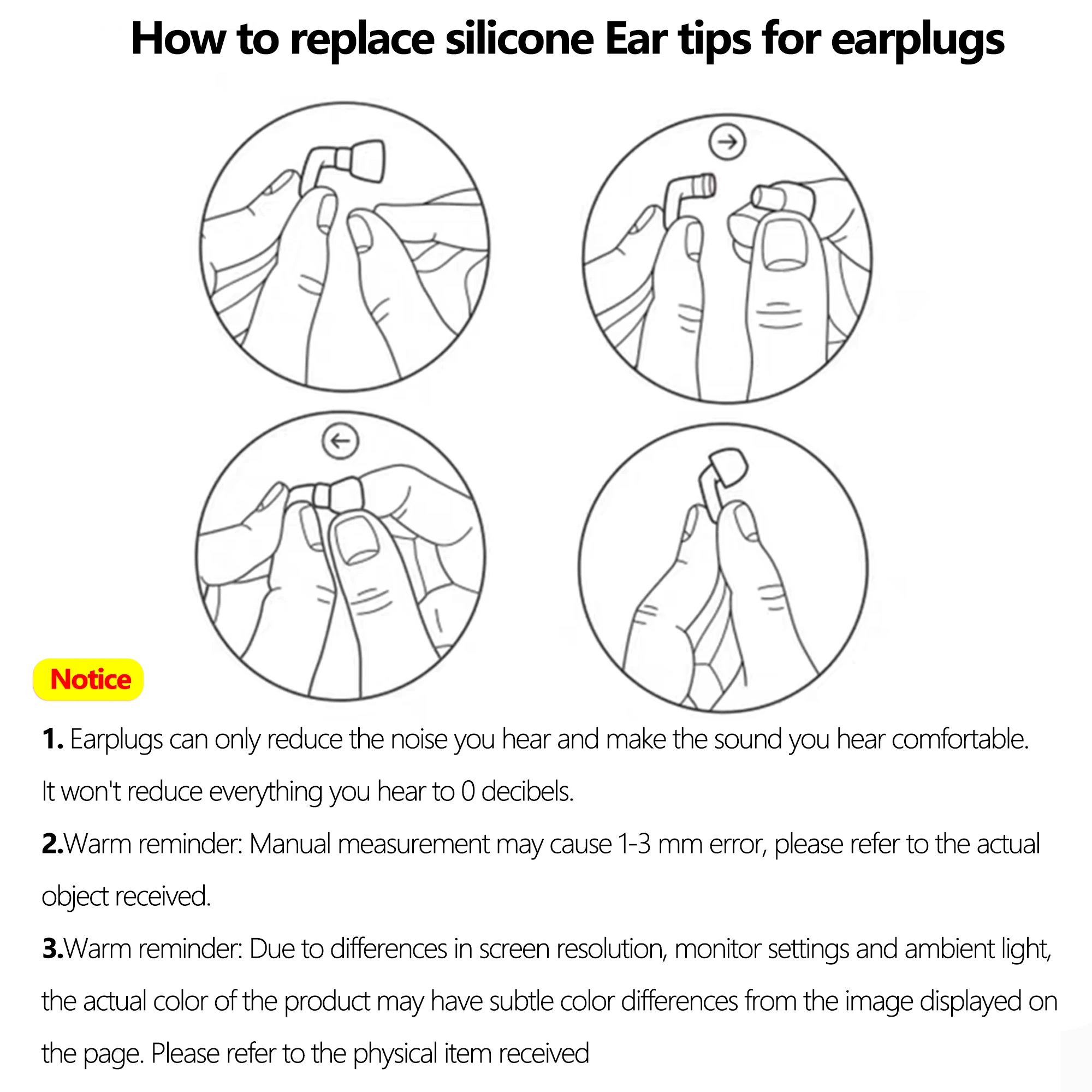 Quiet Ear Plugs for Noise Reduction for Sleeping Silicone Ear Plugs for Swimming Motorbike Noise Filtering Ear Plugs