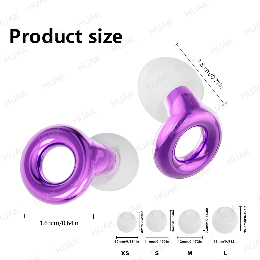 Quiet Ear Plugs for Noise Reduction for Sleeping Silicone Ear Plugs for Swimming Motorbike Noise Filtering Ear Plugs