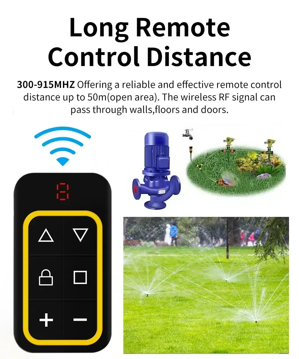 300-915MHZ 8 in 1 Garage Door Remote Control Copy Duplicator 433mhz 868mhz 8CH Multi-frequency Garage Remote Code Transmitter