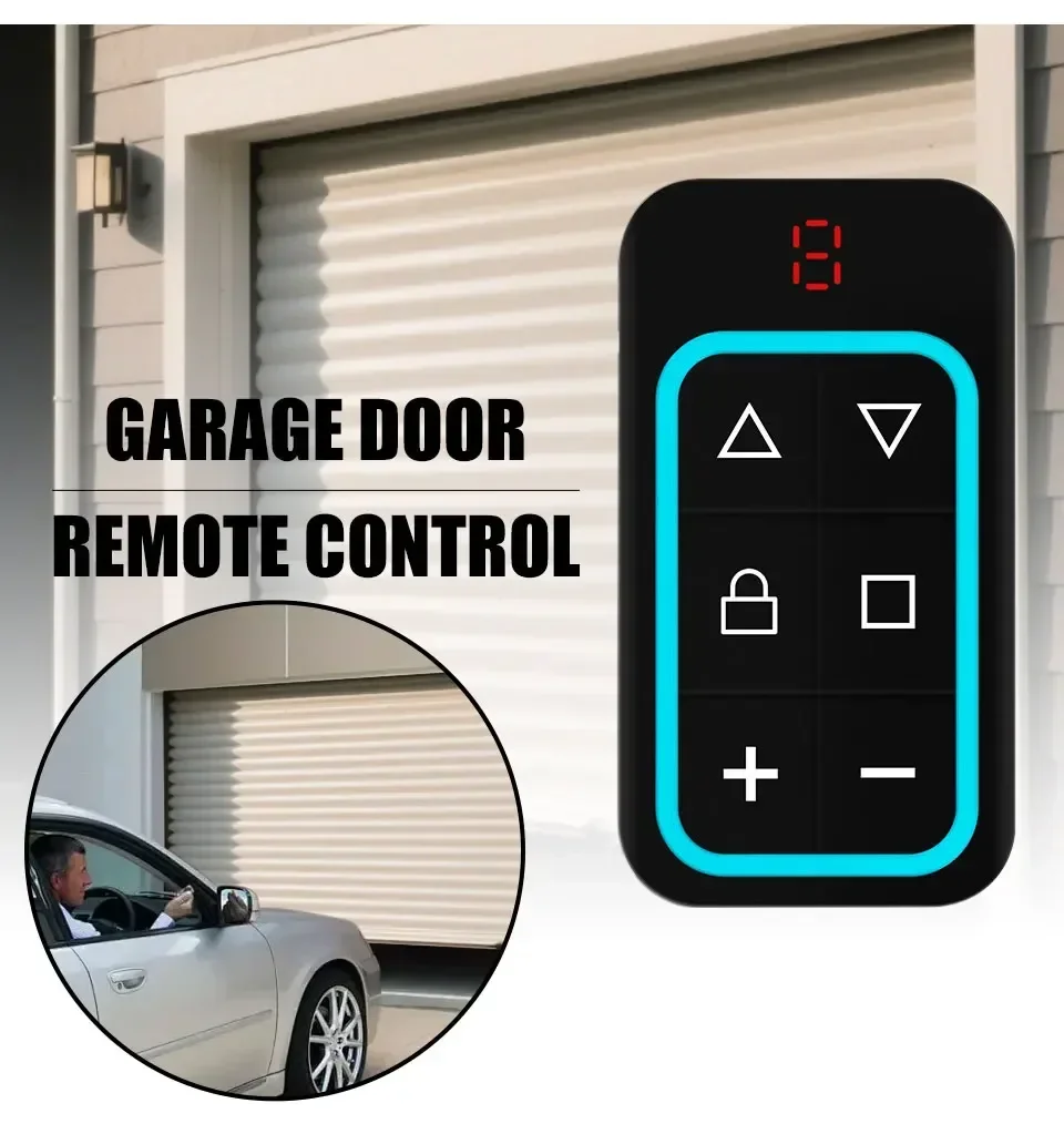 300-915MHZ 8 in 1 Garage Door Remote Control Copy Duplicator 433mhz 868mhz 8CH Multi-frequency Garage Remote Code Transmitter