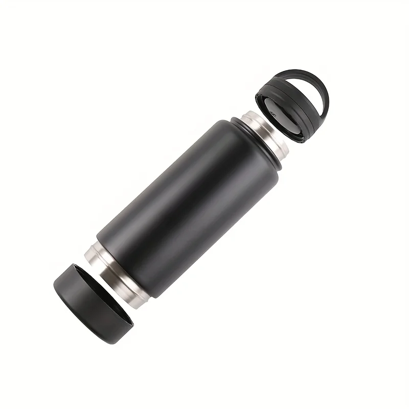 Diversion Safe Stainless Steel Water Bottle with Independent Safety Box at Bottom for Secure Storage