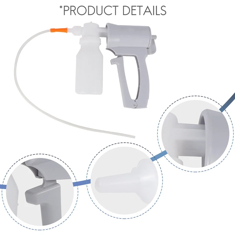 Portable Manual Sputum Suction Pump Handheld Medical Aspirator Device for Elderly Child Home Care Sterile Catheter Tube