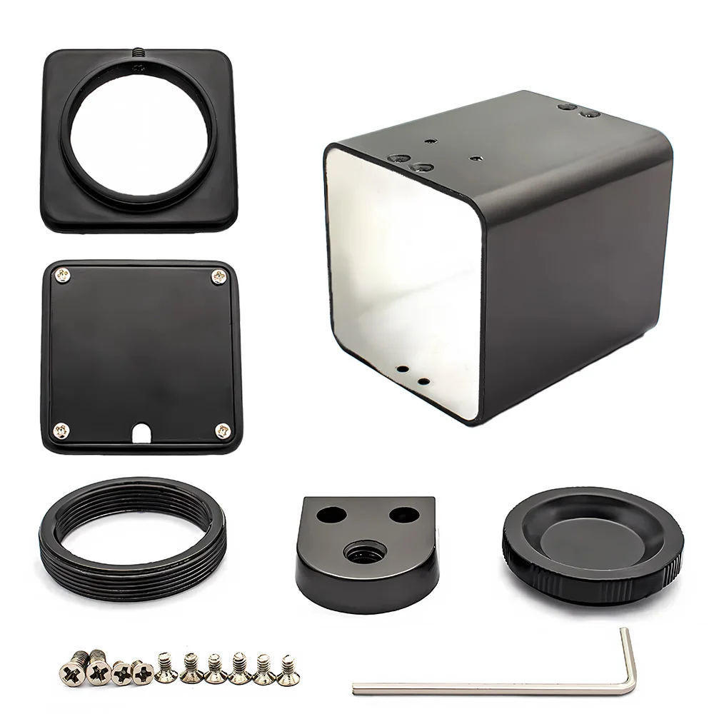 Mini Metal Shells For CCTV IP Camera C/CS Mount Camera Housing With M12 Adapter Camera Stand For 38x38mm Size Camera PCB Module