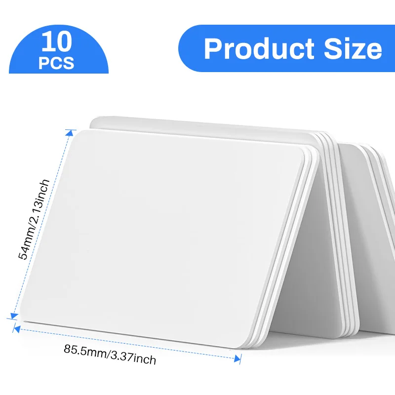10PCS Rewritable RFID 13.56MHz CUID UID Blank Card Clone Card Copyable Changeable Smart IC S50 Card Duplicator White Cards