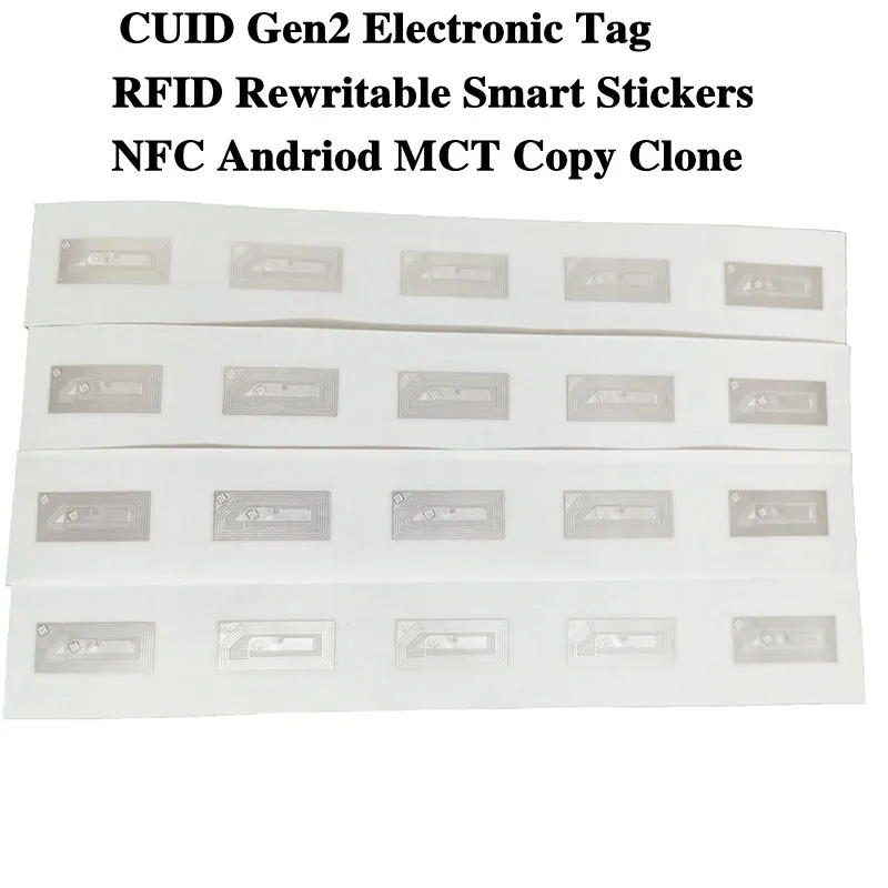 CUID Gen2 Electronic Tag Rewritable Smart Key NFC Clone Token ISO14443 Changeable Sticker IC 13.56Mhz RFID Replica Badge