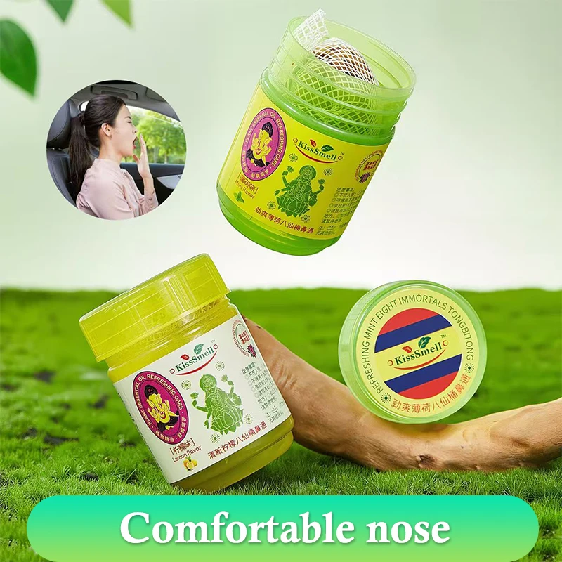 Herbal Inhalant Inhaler Traditional Nose Flow Carsick Refreshing Refreshing Essences To Keep Brain Clear Anti Drowsiness Mint