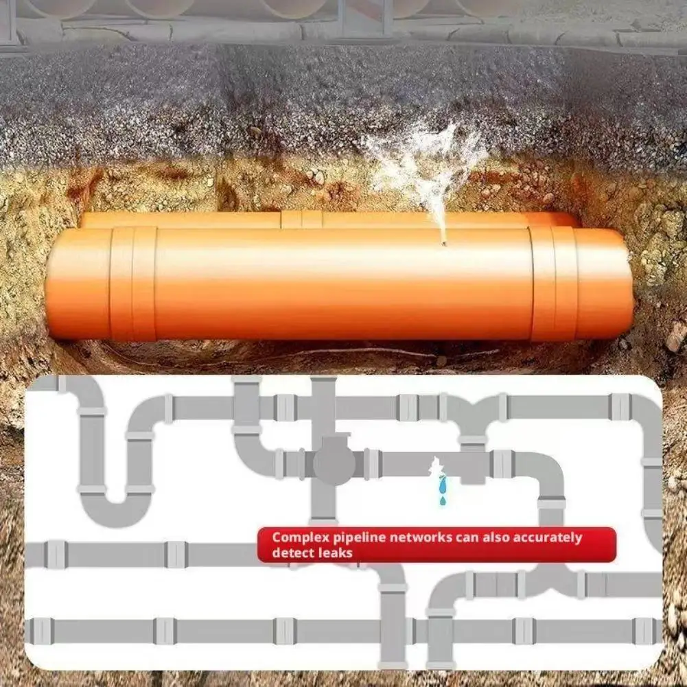 Water Mains Leak Detector Underground Mains Leak Monitor Water Mains Leak Detector kit Sound Detection for Indoor and Outdoor