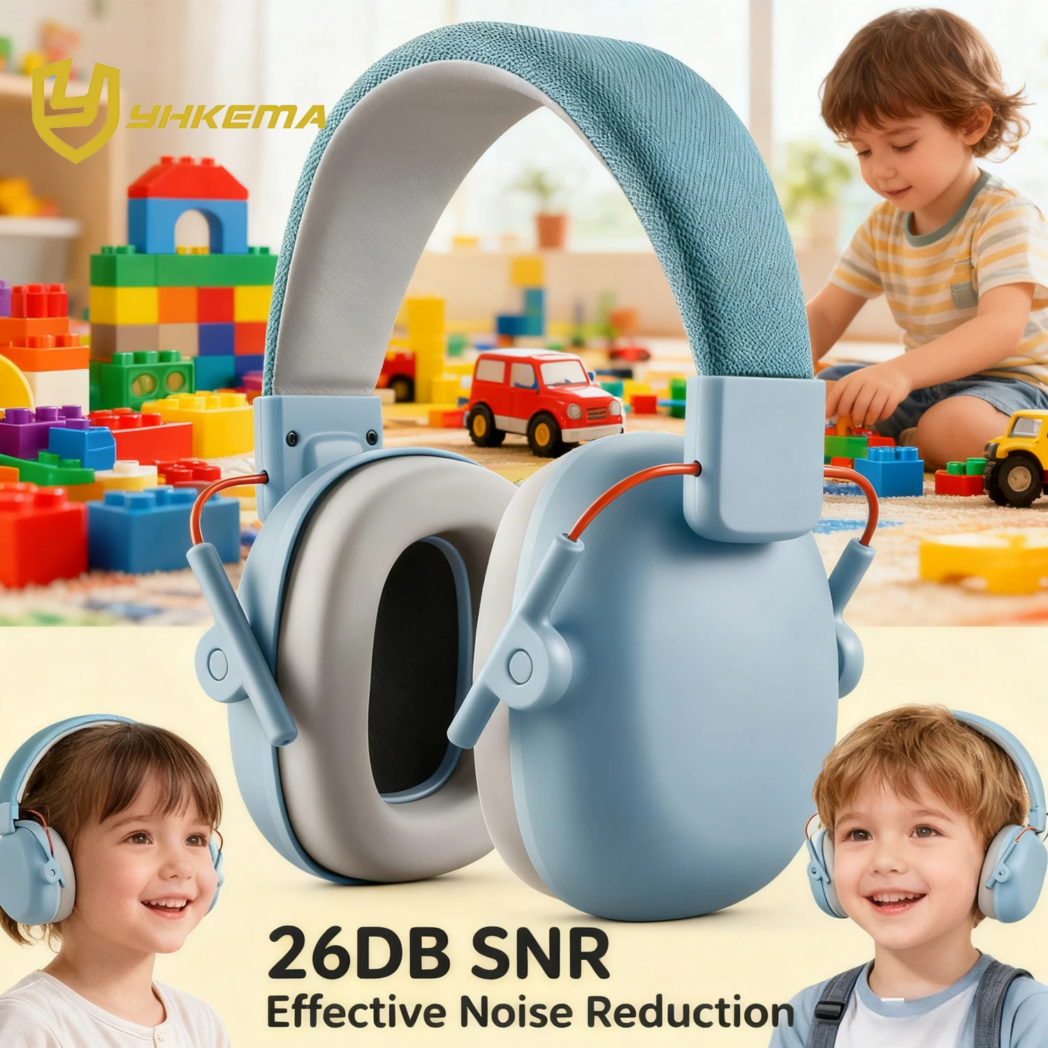 NEW Kids Ear Protection, SNR 26 dB Noise Cancelling Headphones for Autism Children Toddler, Sound Proof Noise Reduction Earmuffs