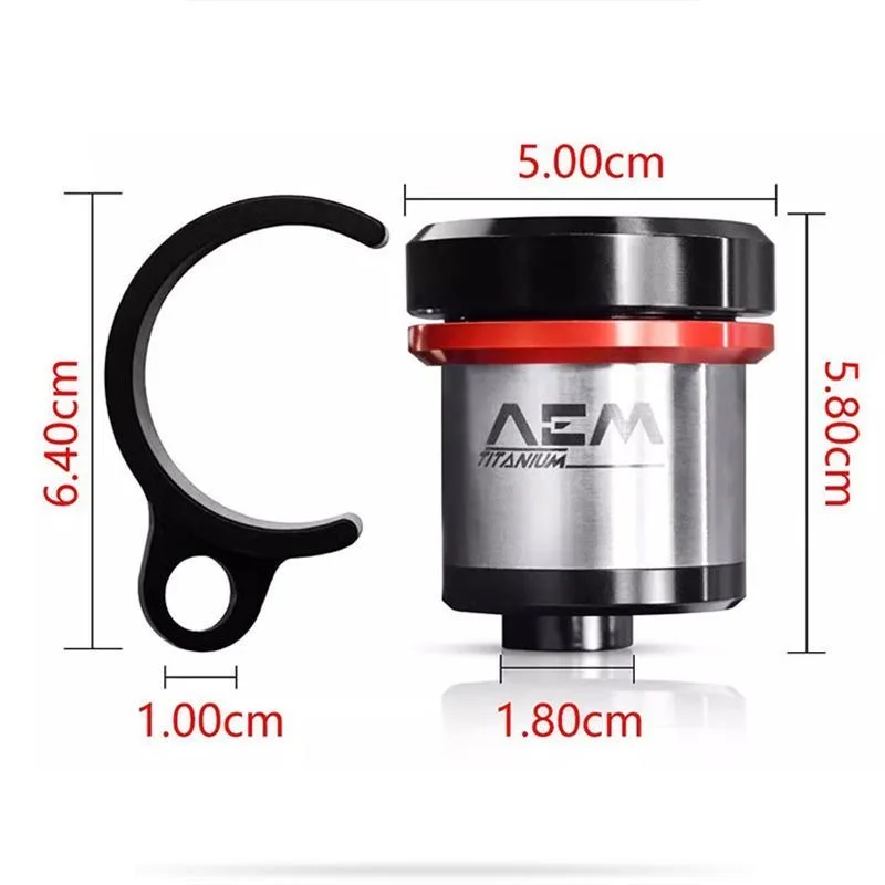 AEM oil cup integrated titanium alloy for Brembo RCS/CC direct push up pump brake AEM oil pot