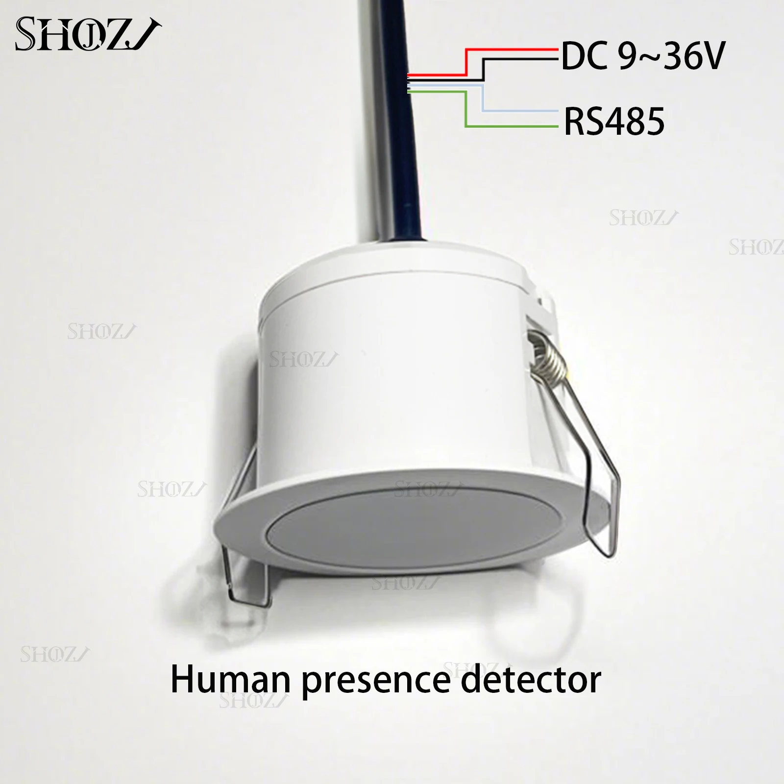 24G Microwave Human Presence Sensor, Dry Contact Signal Output Movement Detector with BT App Adjustment for Smart Control