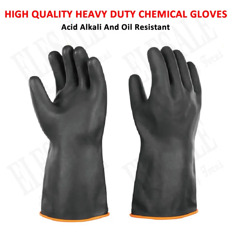 35-55cm Heavy Duty Waterproof Latex Gloves Chemical Resistant Acid Oil Resistant For Home Industry Factory Work Safety Gloves