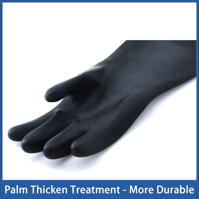 35-55cm Heavy Duty Waterproof Latex Gloves Chemical Resistant Acid Oil Resistant For Home Industry Factory Work Safety Gloves