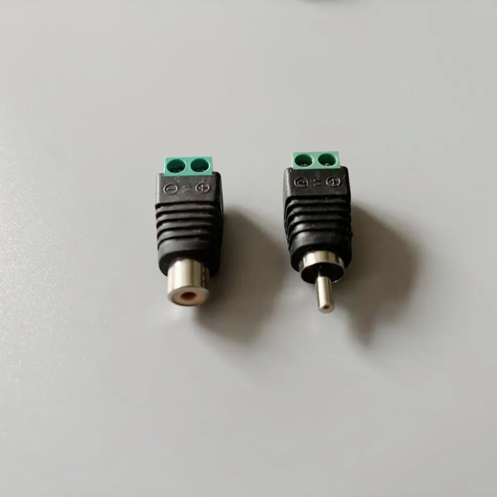 DC Power Jack Plug Adapter Barrel Connector Male Female 5.5*2.1 DC BNC RCA Plug Terminal AV Plug Socket Cable Adapter